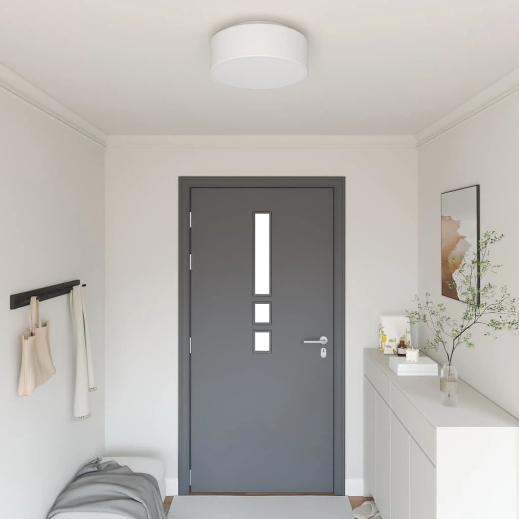 Stropná lampa Biela 38 x 13.5 cm látka