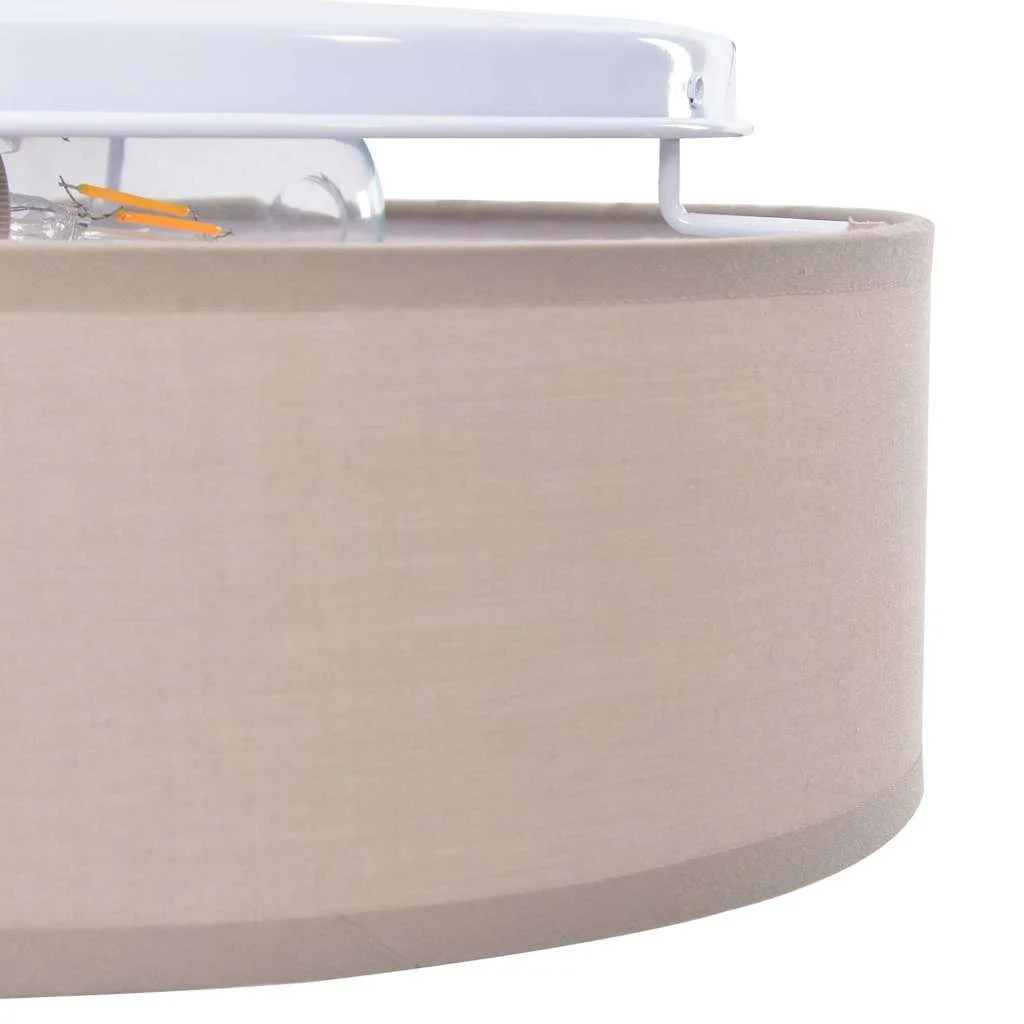 Stropná lampa Sivohnedá 38 x 13.5 cm látka