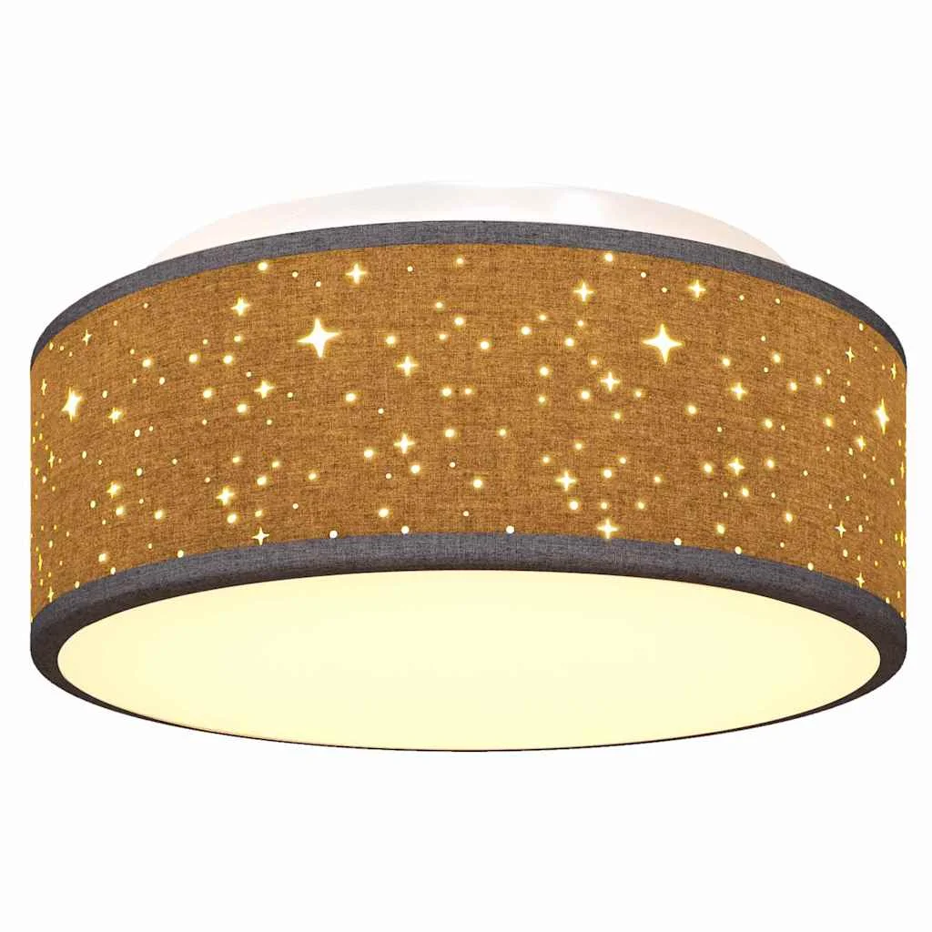 Stropná lampa Čierna 30 x 13.5 cm látka