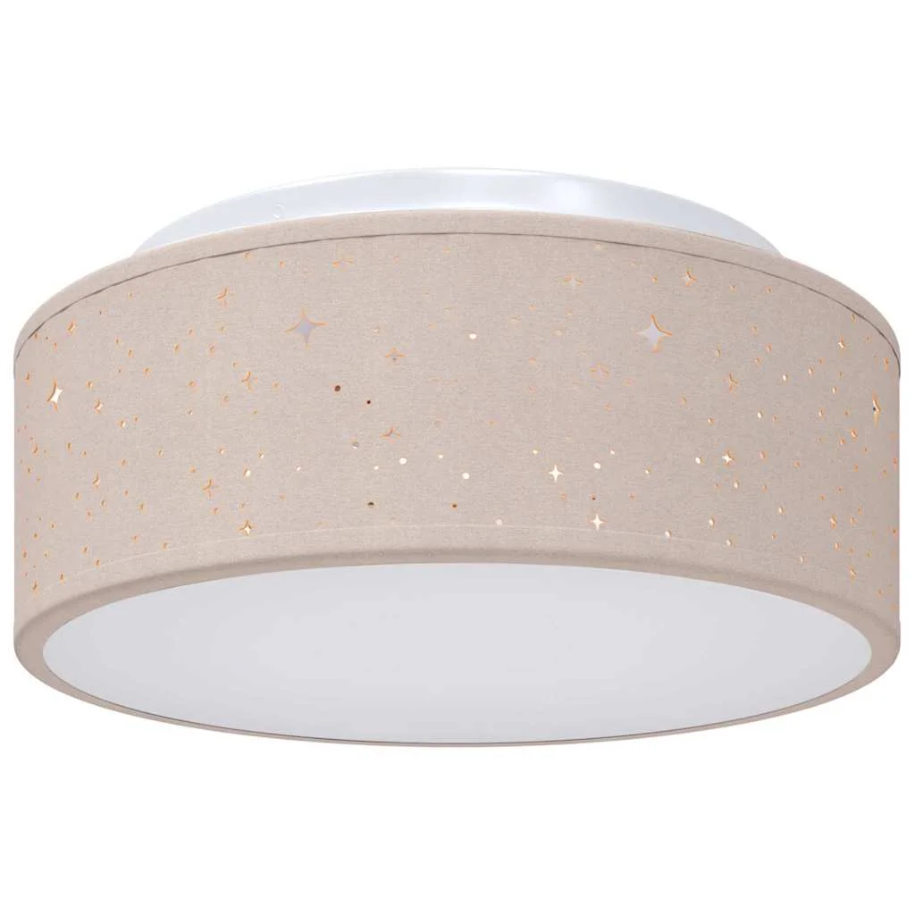 Stropná lampa Sivohnedá 30 x 13.5 cm látka