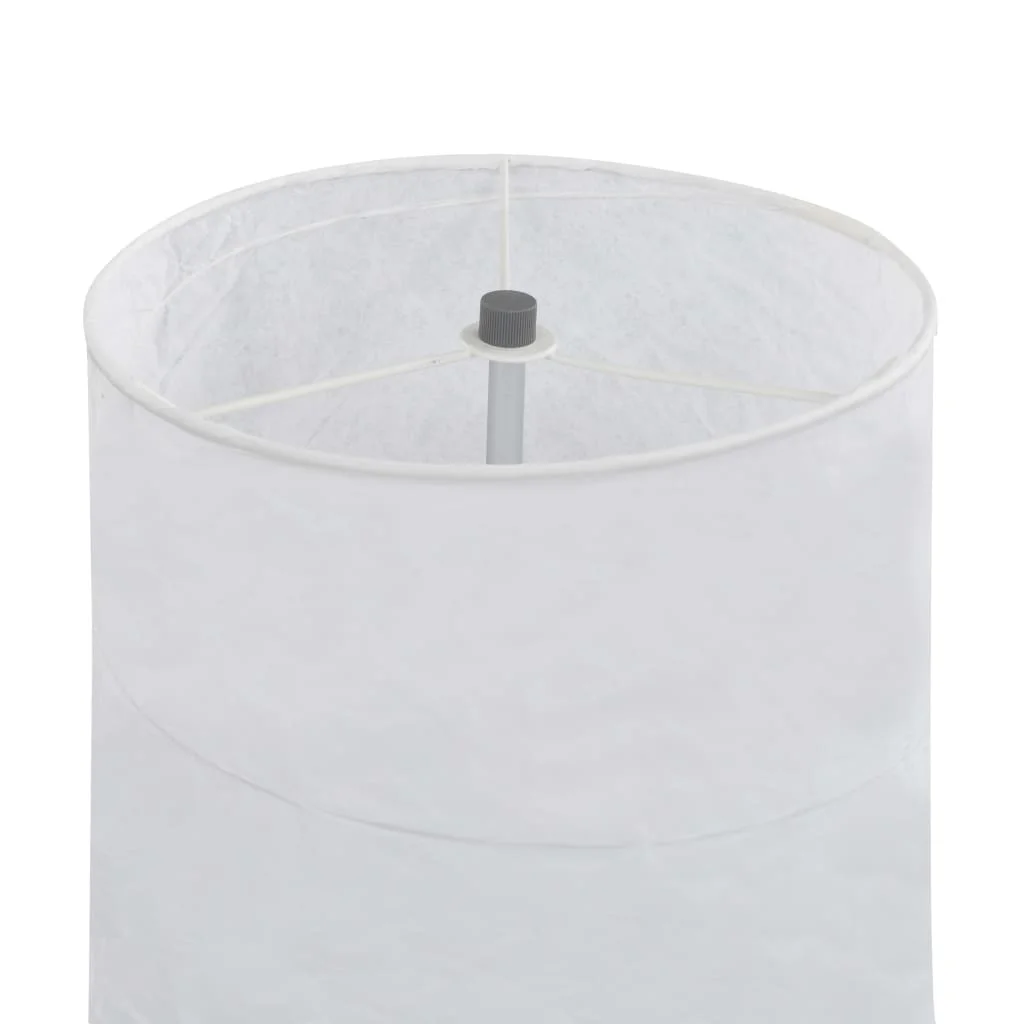 Stojanová lampa s podstavcom biela 121 cm E27