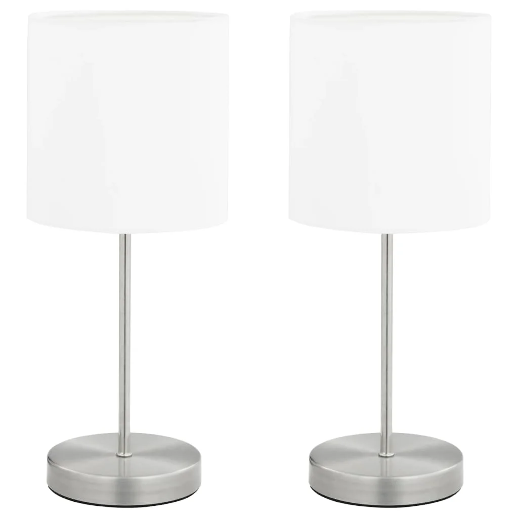 Stolové lampy 2 ks dotykové tlačidlo biele E14