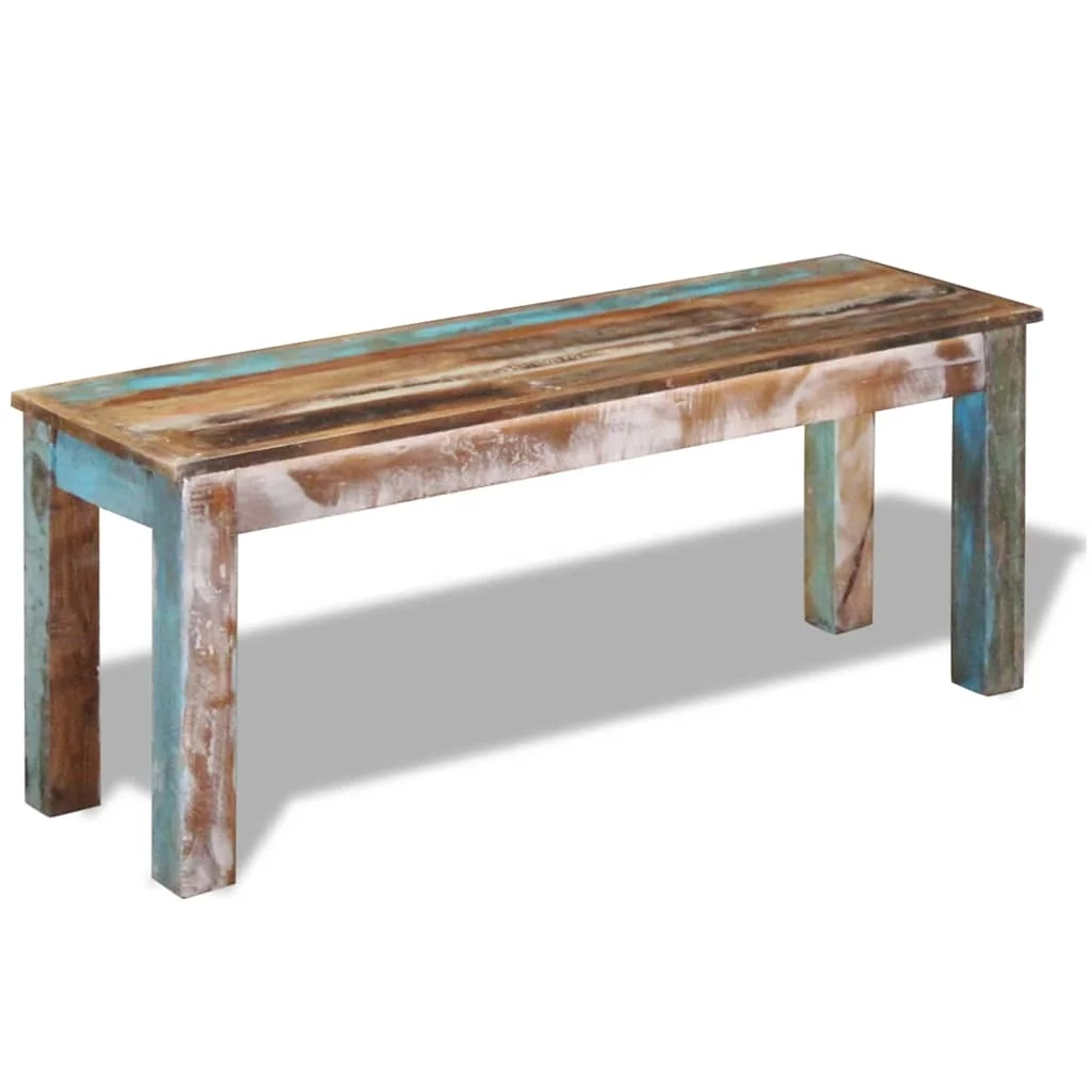 Lavička, recyklovaný masív 110x35x45 cm