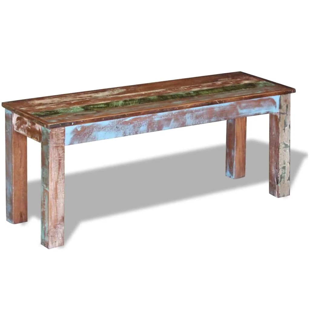 Lavička, recyklovaný masív 110x35x45 cm
