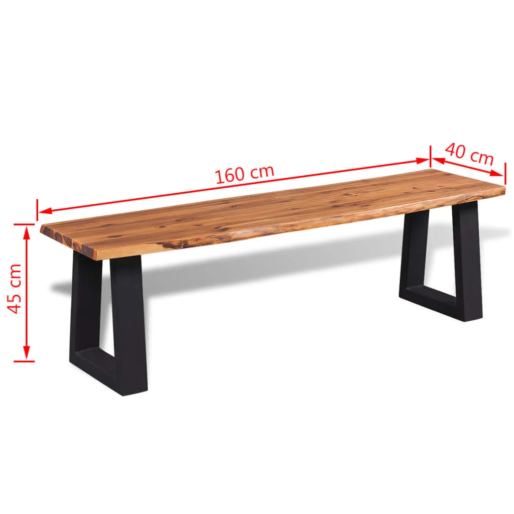 Lavička, akáciový masív 160 cm 