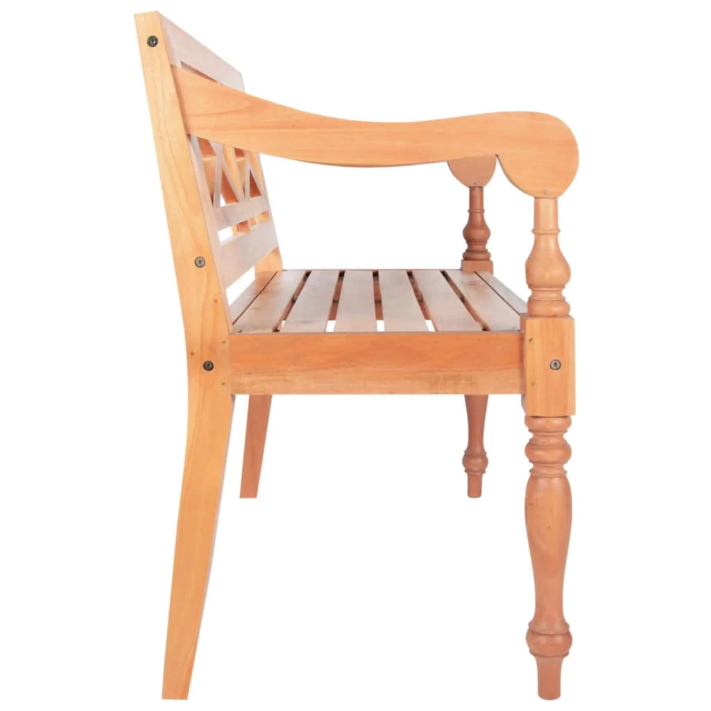 Lavička Batavia 98 cm, mahagónový masív, svetlohnedá