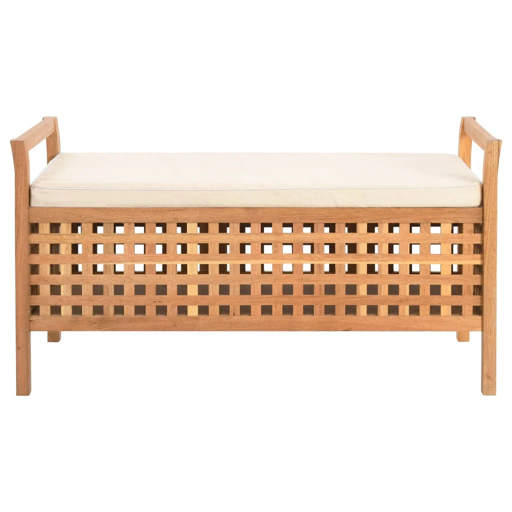 Úložná lavica 93x49x49 cm masívne orechové drevo