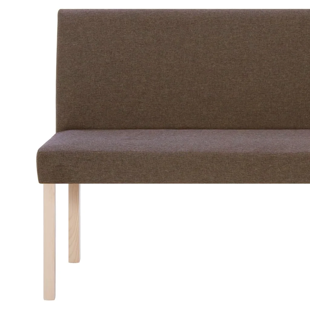 Lavica 139,5 cm hnedá polyester