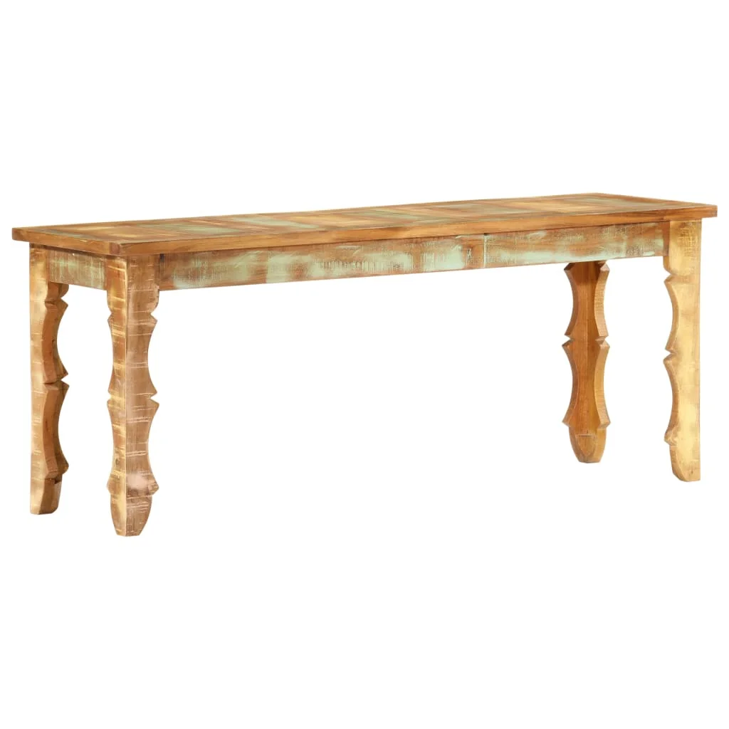Lavica 110x35x45 cm masívne recyklované drevo
