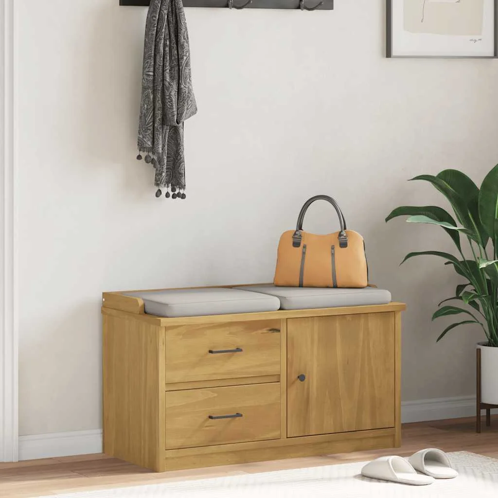 Lavica do predsiene SANDNES 87x40x50 cm borovicový masív