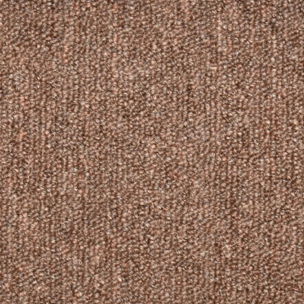 Kobercové nášľapy na schody 15 ks hnedé 56x17x3 cm