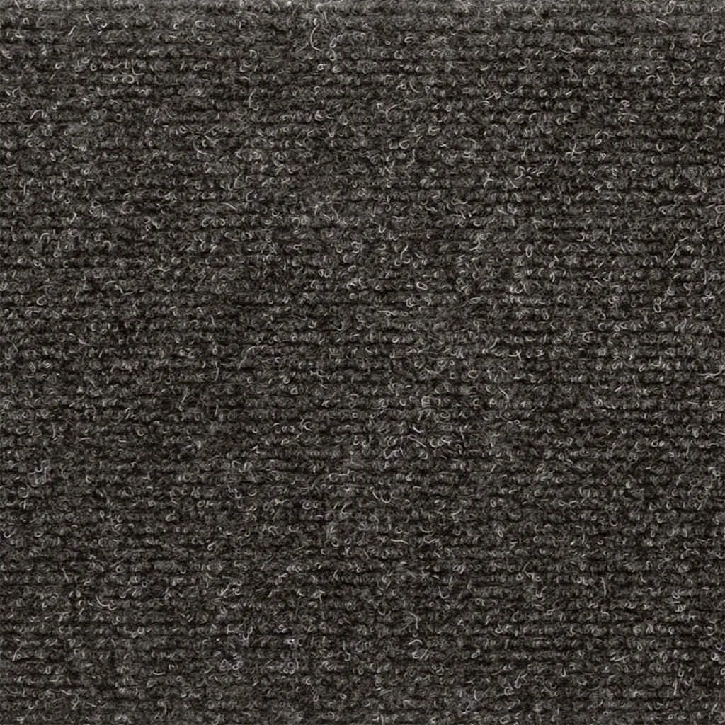 Schodové rohože, samolepiace, 15 ks, 65x21x4 cm, antracitové, s obdĺžnikovým okrajom