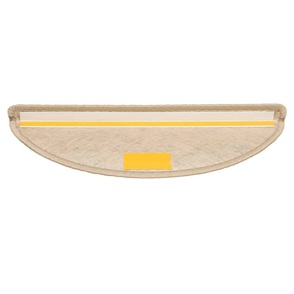 Samolepiace nášľapy na schody 15 ks 56x17x3 cm pieskové