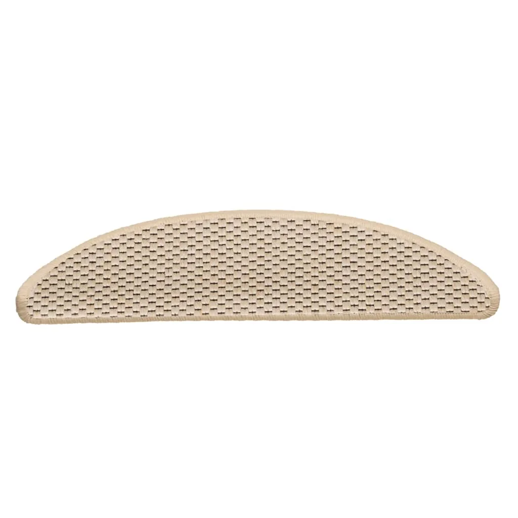 Samolepiace nášľapy na schody, sisalový vzhľad 15 ks 56x17x3 cm