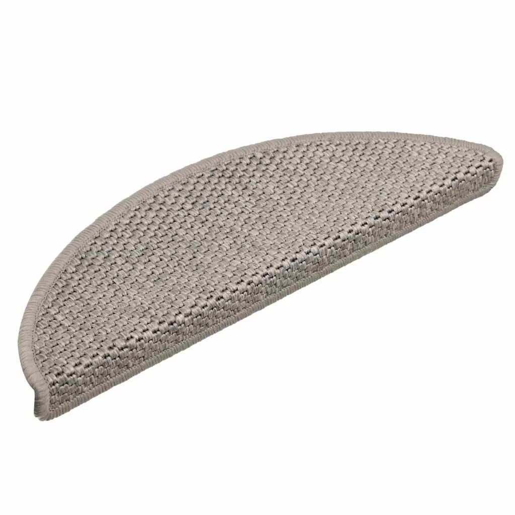 Samolepiace nášľapy na schody sisalový vzhľad 30 ks 56x17x3 cm