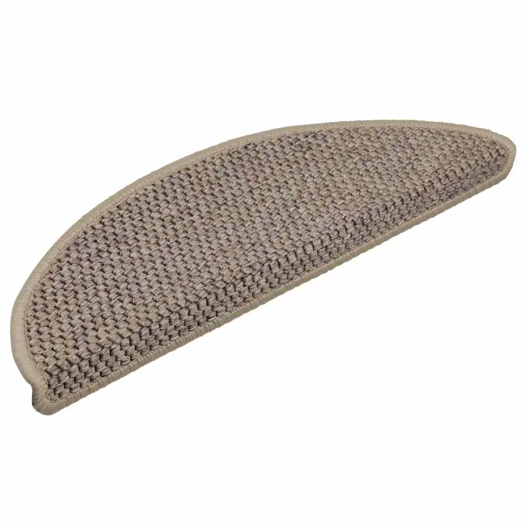 Samolepiace nášľapy na schody vzhľad sisalu 30 ks 56x17x3 cm