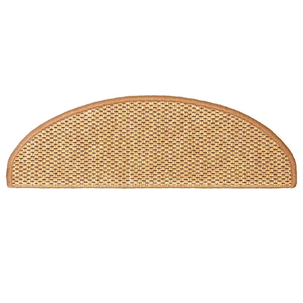 Samolepiace nášľapy na schody sisal 30 ks 65x21x4 cm sisal