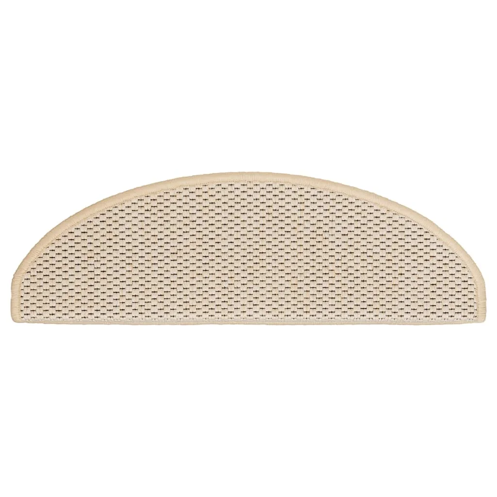 Samolepiace nášľapy na schody vzhľad sisal 30 ks 65x21x4 cm