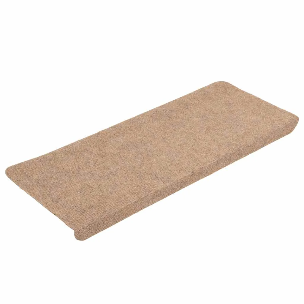 Nášľapy na schody samolepiace 30 ks béžové 65x24,5x3,5 cm