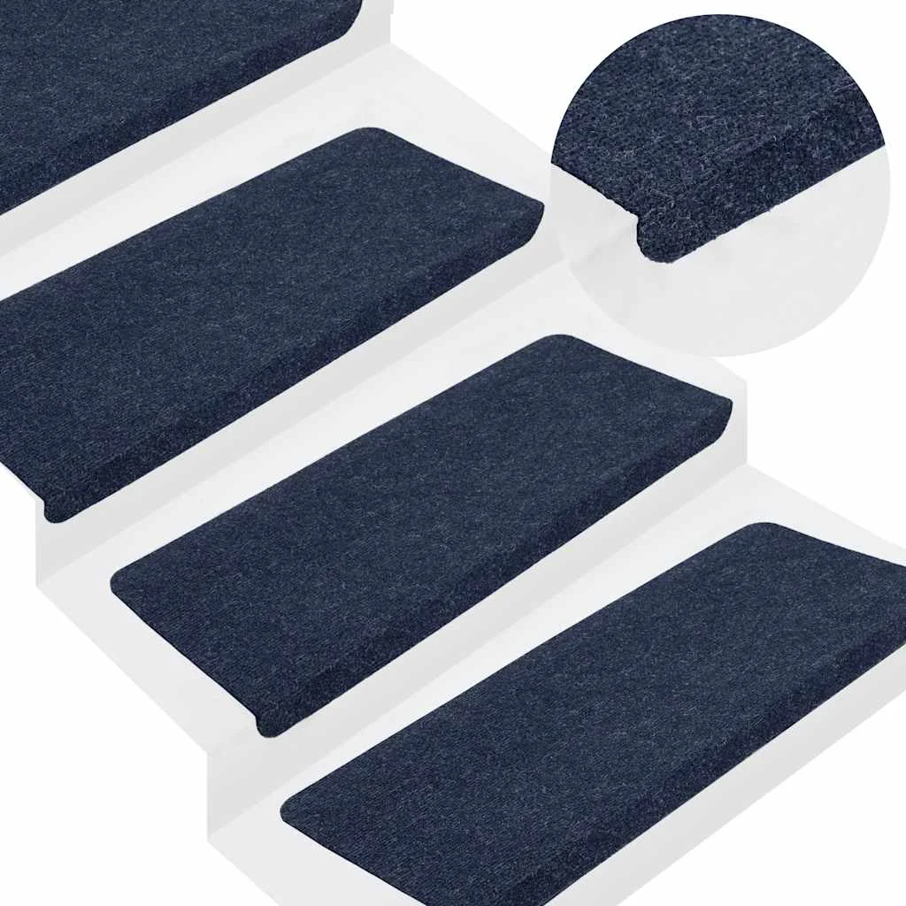 Samolepiace nášľapy na schody 30 ks modré 65x24,5x3,5 cm