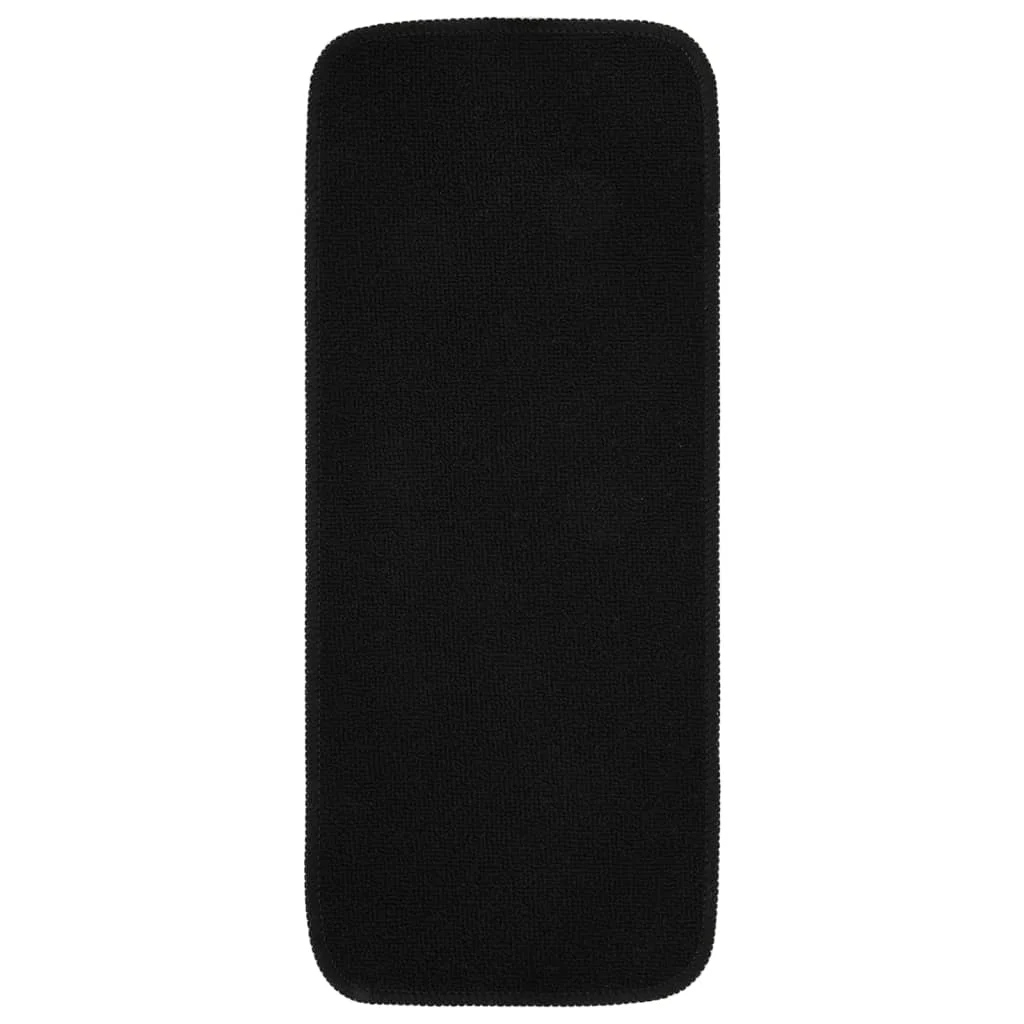 Protišmykové nášľapy na schody 15 ks, 60x25cm, čierne, obdĺžnik