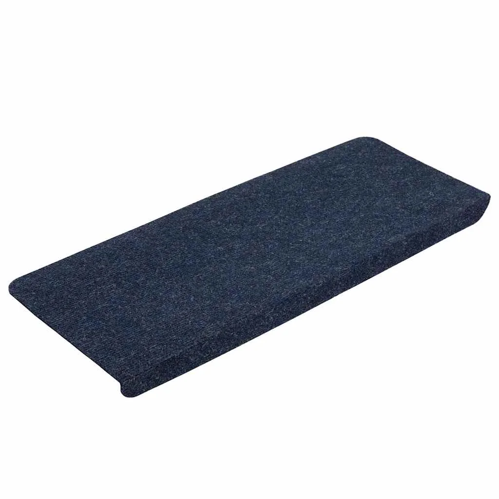 Samolepiace nášľapy na schody 15 ks 65x24,5x3,5 cm modré