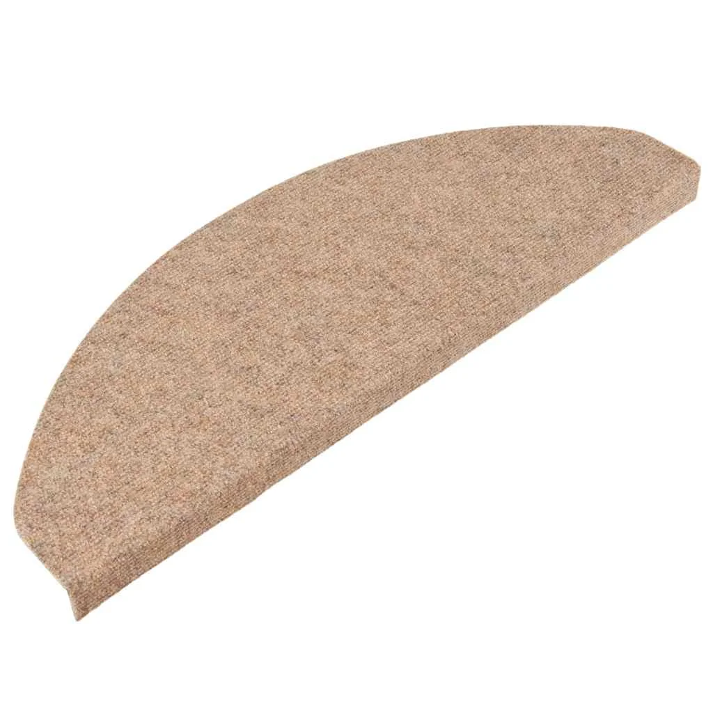 Nášľapy na schody samolepiace 10 ks béžové 65x22,5x3,5 cm