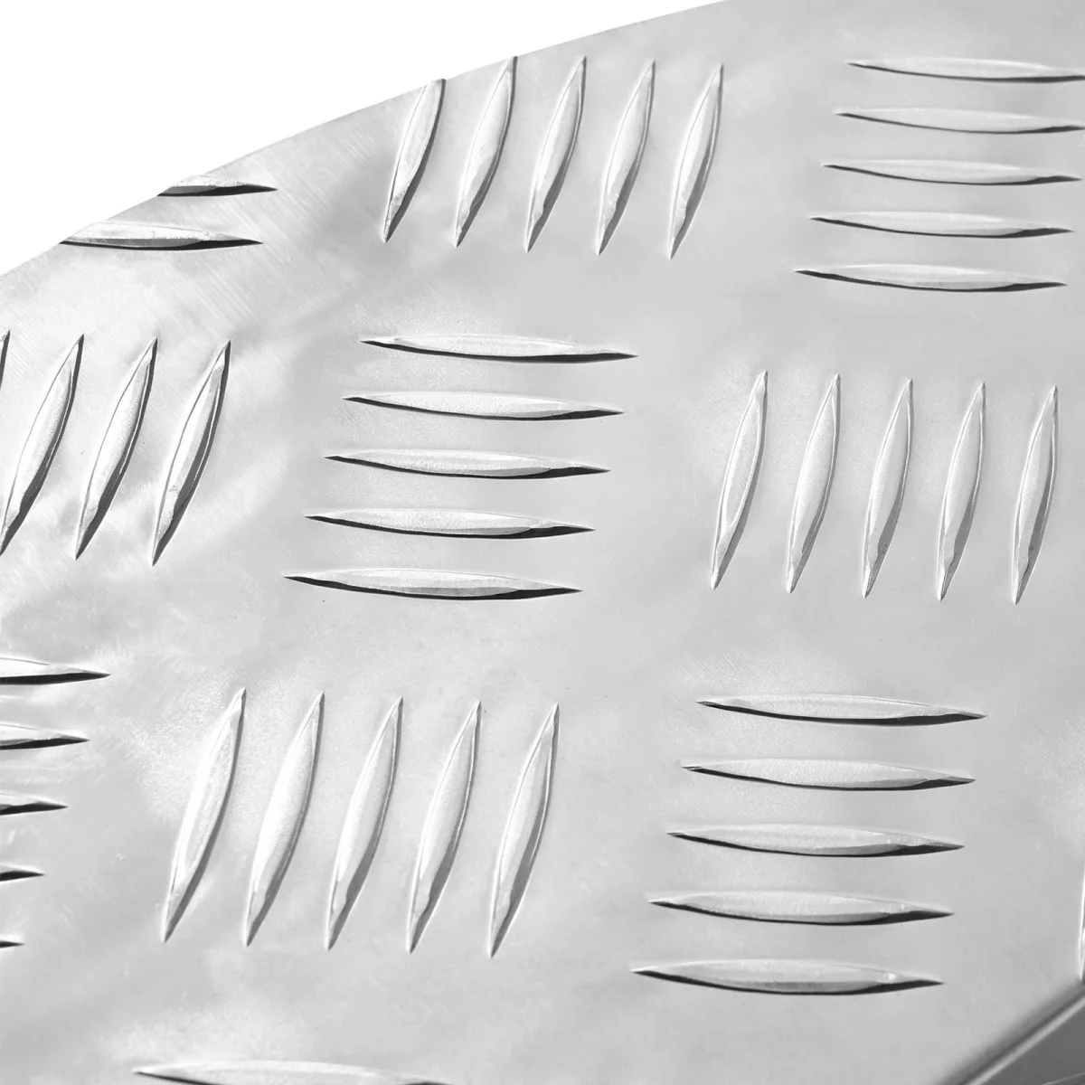 Šachovnicové dosky 5 pcs Strieborná 60 x 18 cm Hliník