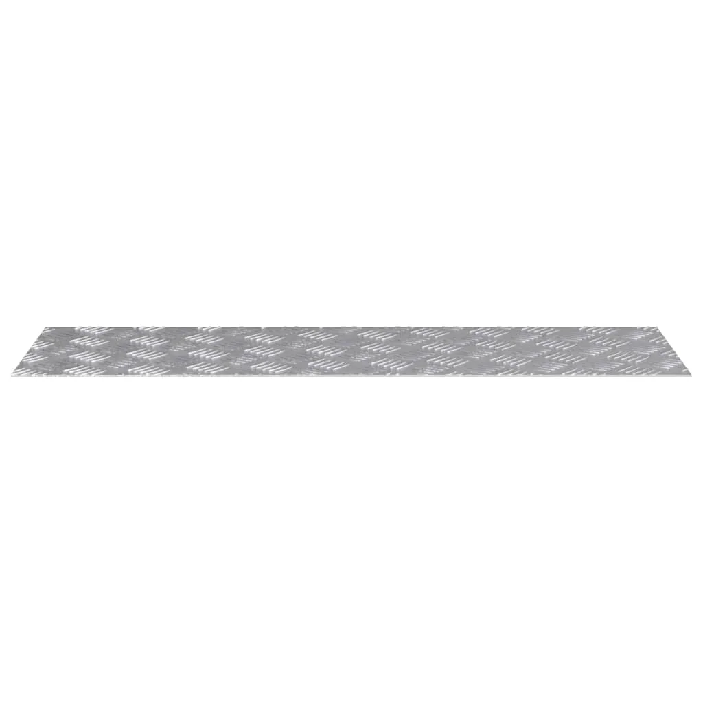 Šachovnicové dosky 2 pcs Strieborná 100 x 30 cm Hliník
