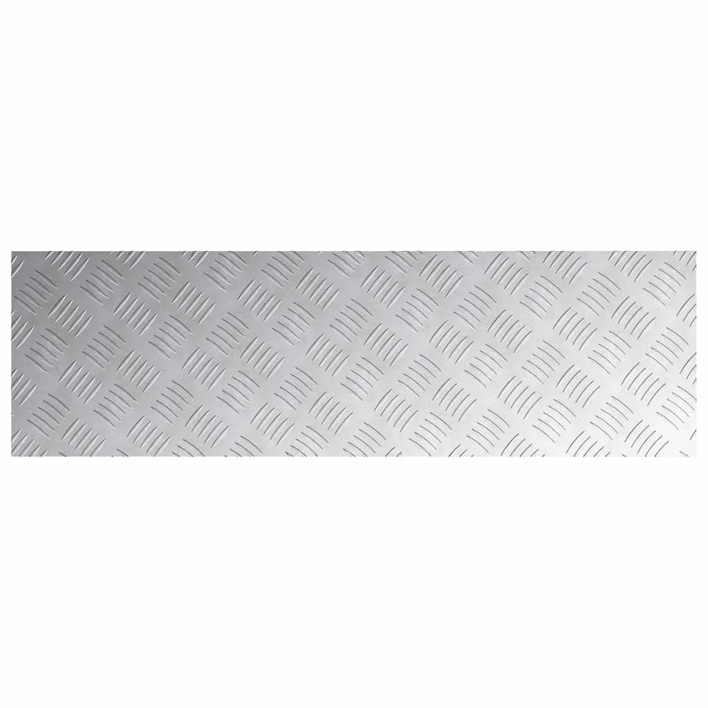 Šachovnicové dosky 2 pcs Strieborná 100 x 30 cm Hliník
