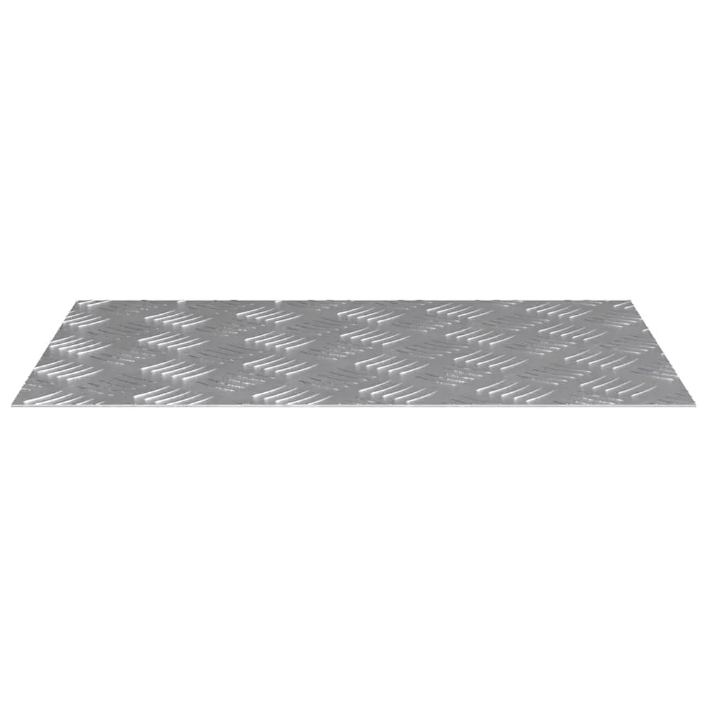Šachovnicové dosky 4 pcs Strieborná 60 x 40 cm Hliník
