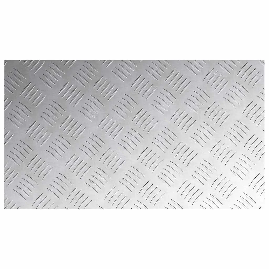 Šachovnicové dosky 2 pcs Strieborná 70 x 40 cm Hliník