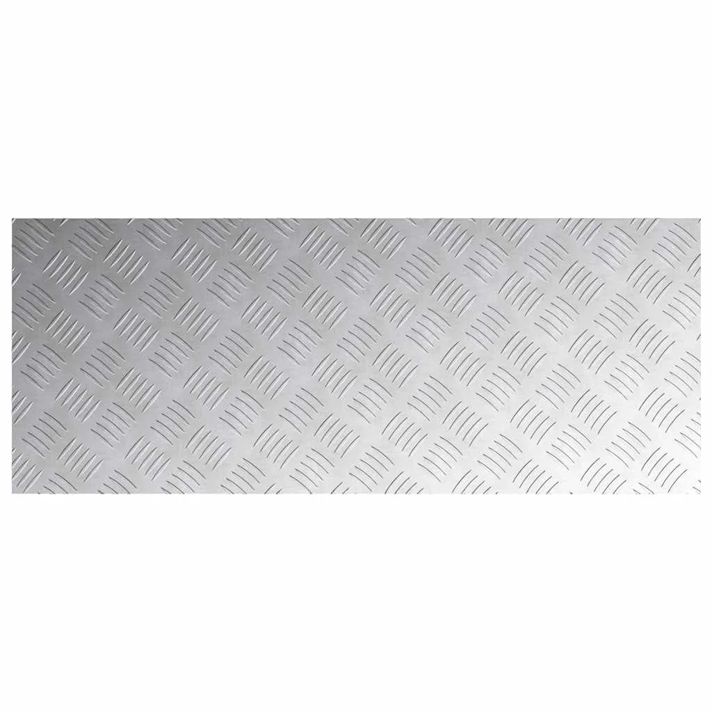 Šachovnicové dosky 2 pcs Strieborná 100 x 40 cm Hliník