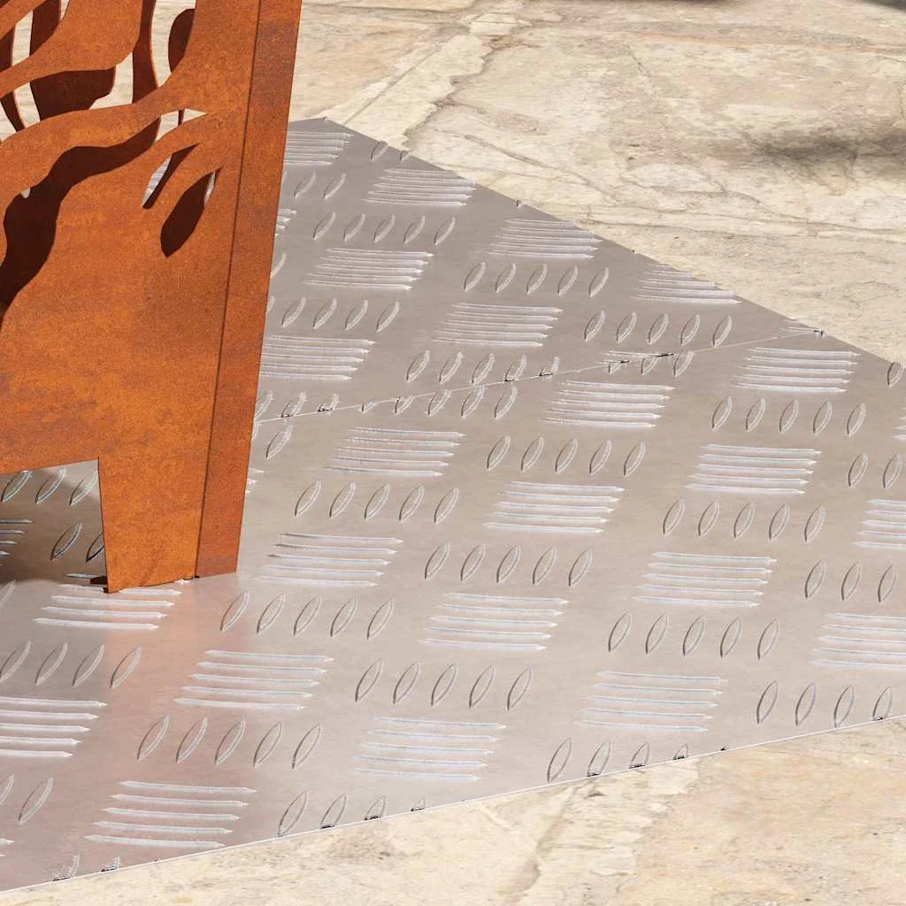 Šachovnicové dosky 2 pcs Strieborná 100 x 40 cm Hliník