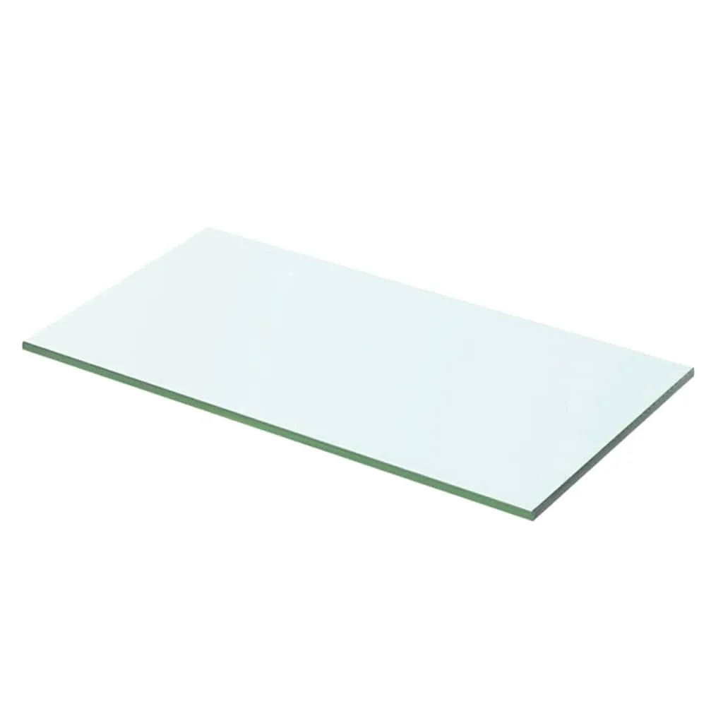 Poličkový panel z priehľadného skla, 50x20 cm