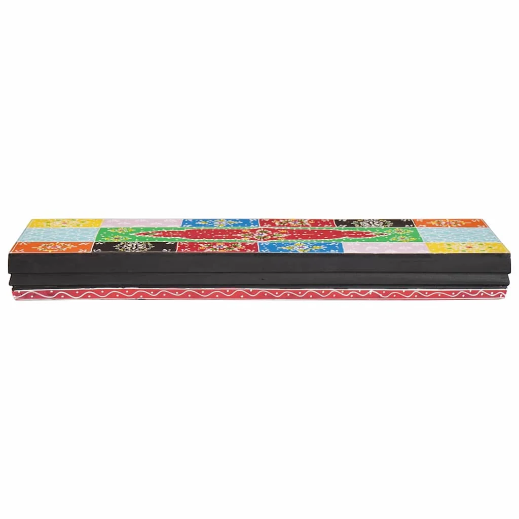 Stenné police Viacfarebný 60 x 20 x 6 cm Masívne mango drevo