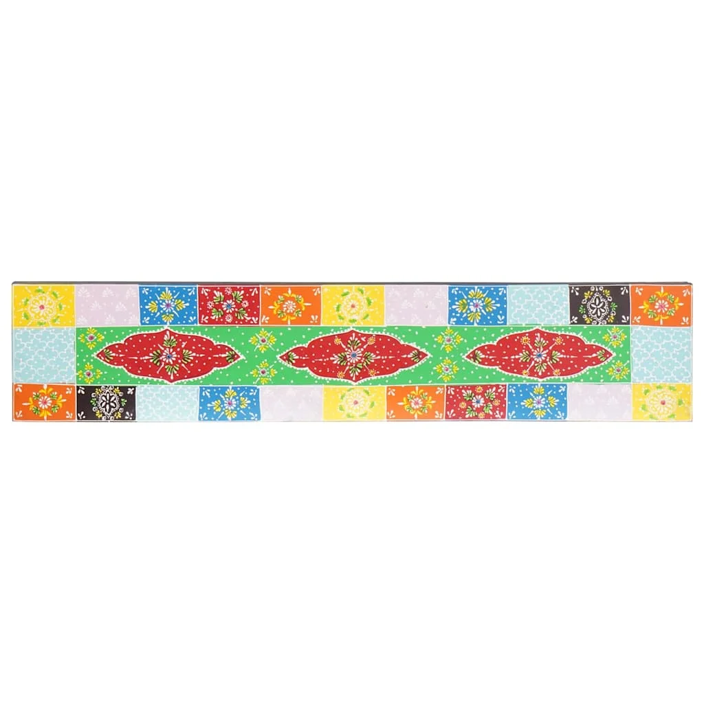 Stenné police Viacfarebný 100 x 20 x 6 cm Masívne mango drevo
