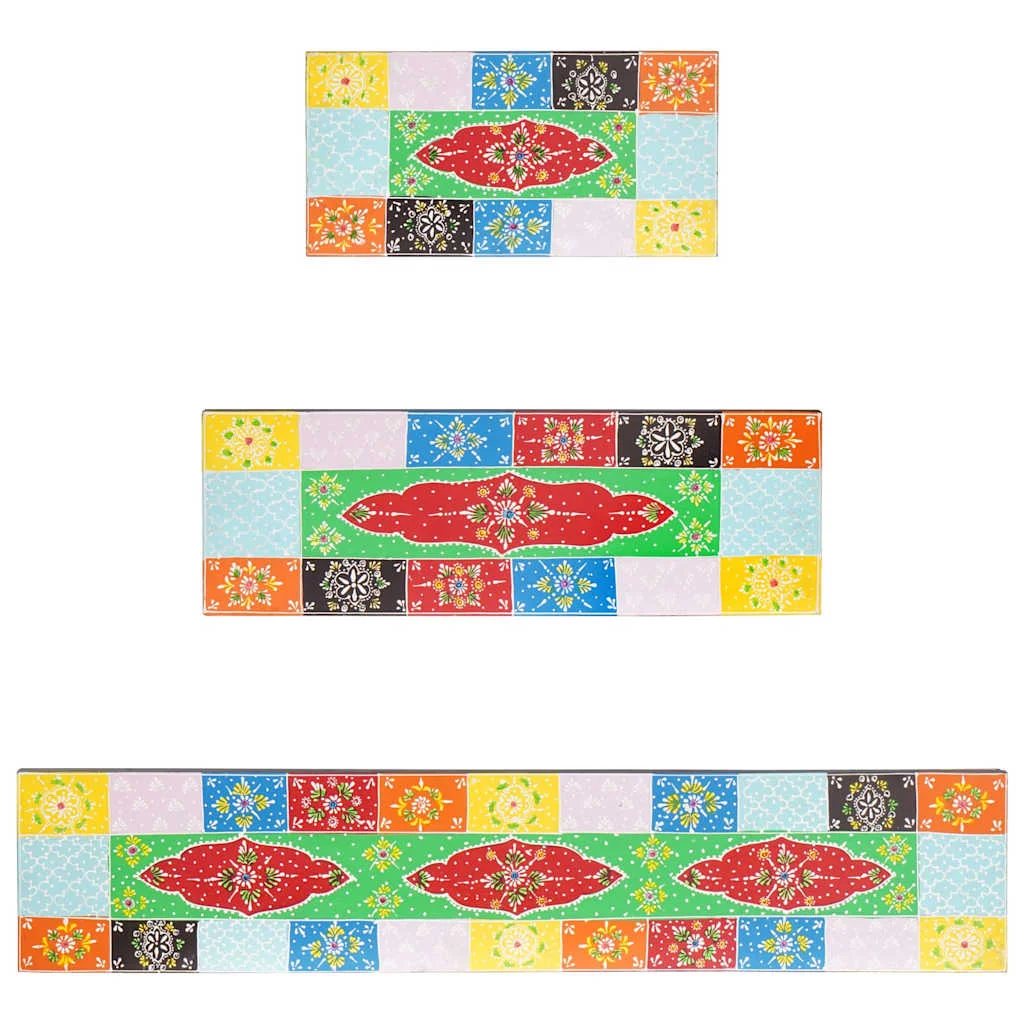 Stenné police Nástenný 3 pcs Viacfarebný 100 x 20 x 6 cm