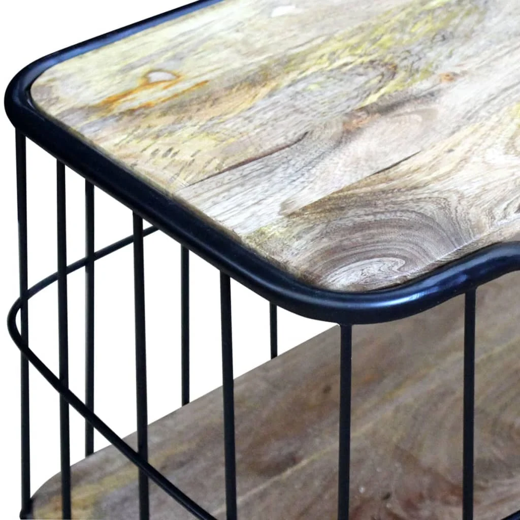 TV stolík z masívneho mangového dreva, 100x40x45 cm