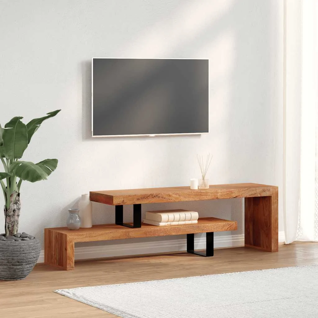 Stolík pod TV, masívne akáciové drevo