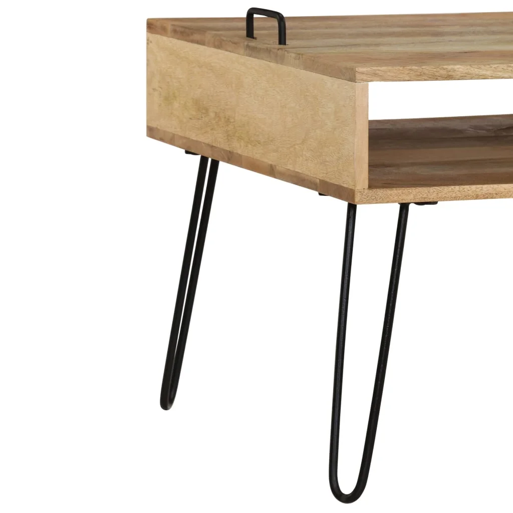 TV stolík z masívneho mangovníkového dreva 110x35x45 cm