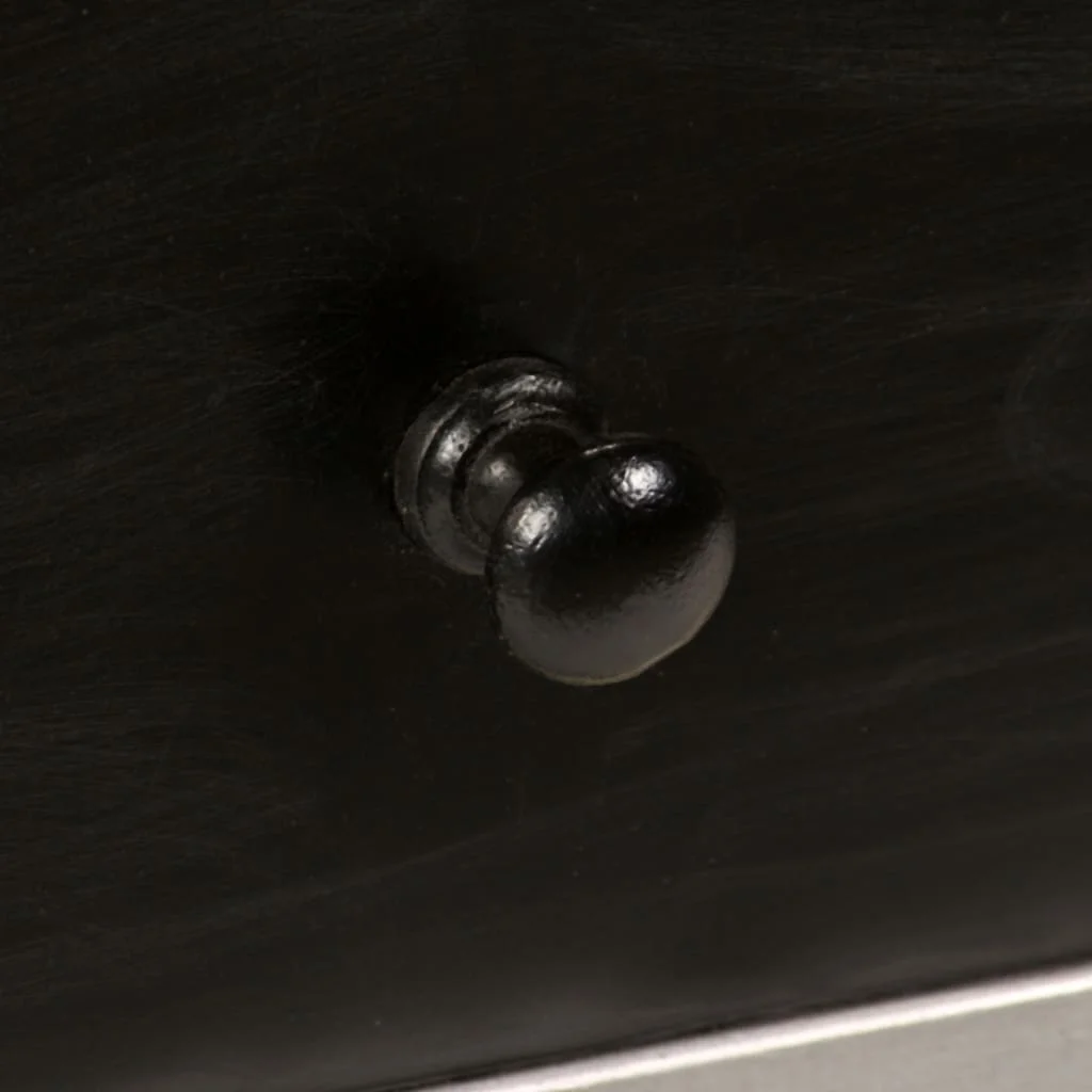 TV stolík masívne mangovníkové drevo a oceľ 120x30x45 cm