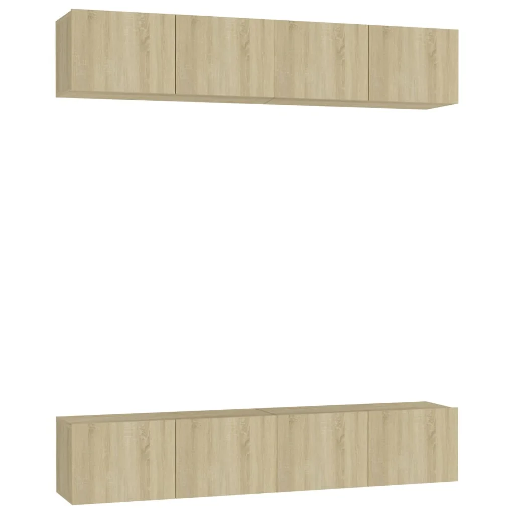 TV skrinky 4 ks dub sonoma 80x30x30 cm spracované drevo