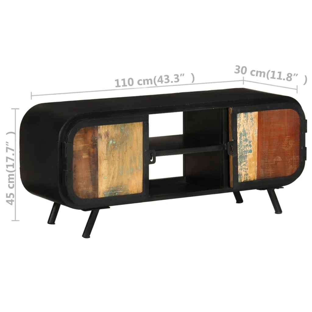 TV skrinka 110x30x45 cm recyklovaný masív