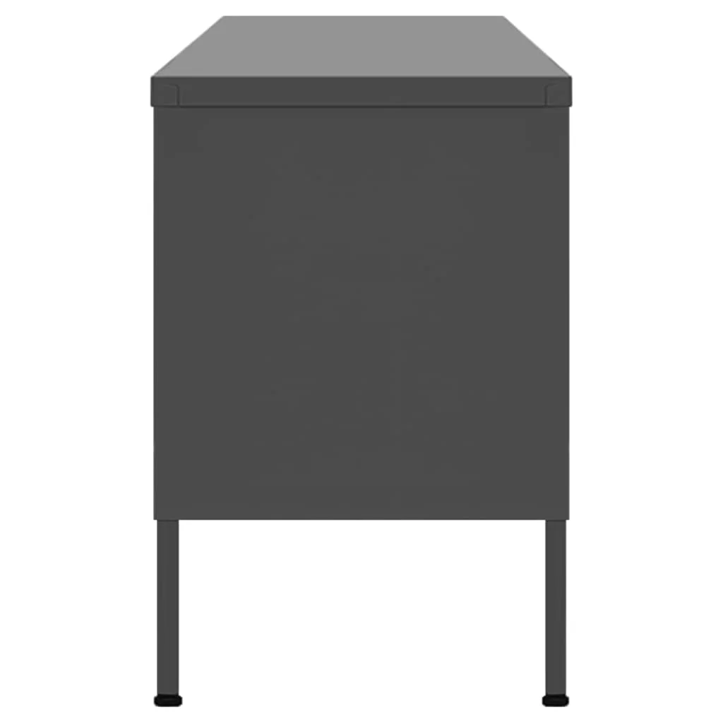 TV skrinka antracitová 105x35x50 cm oceľ 