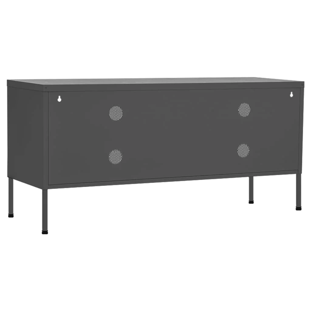 TV skrinka antracitová 105x35x50 cm oceľ 