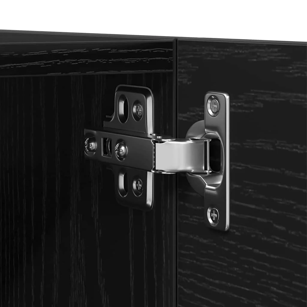 7-dielna TV skrinka set Čierny dub Inžinierske drevo