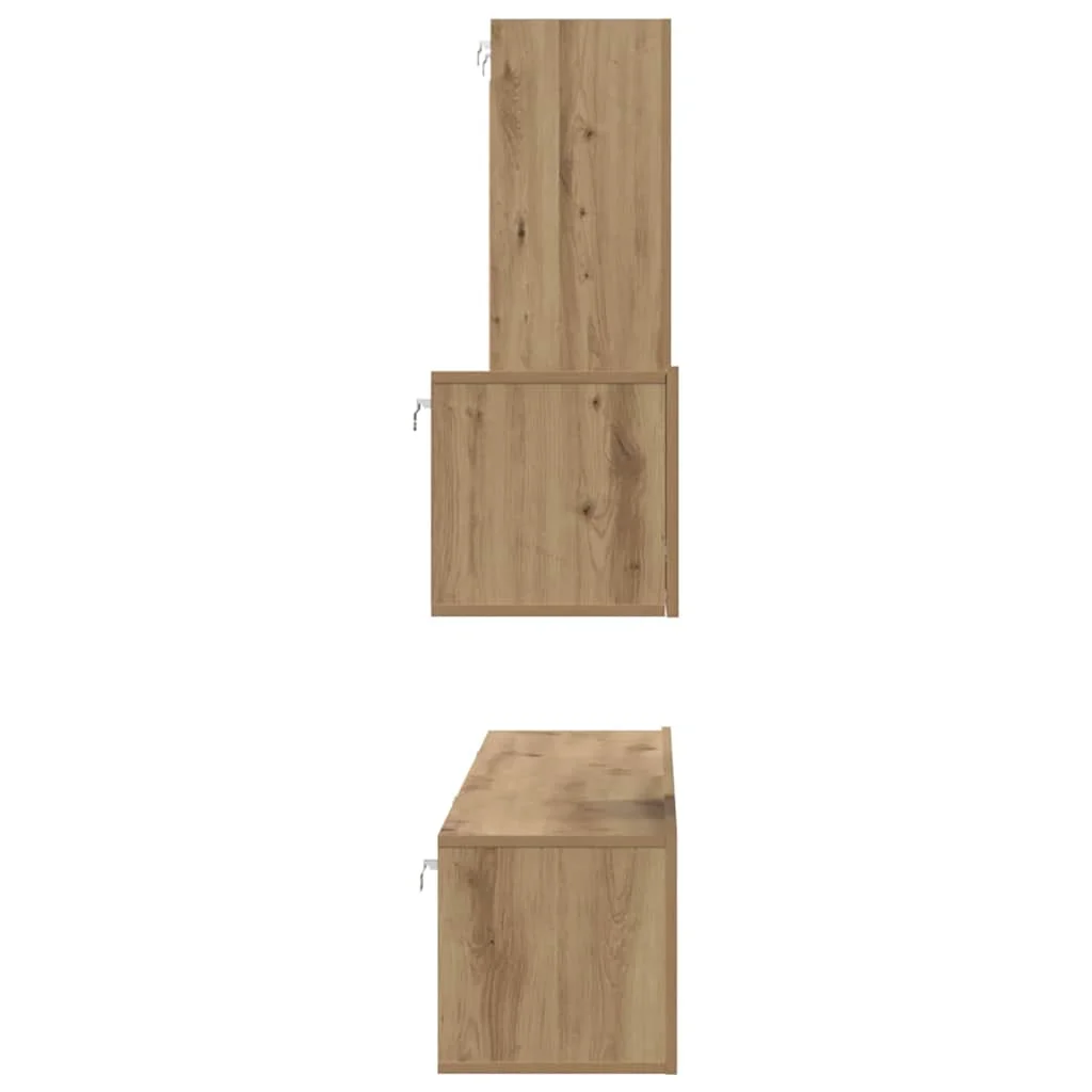 Nástenný TV kabinet Nástenný 4 pcs dub artisan 200 x 30 x 30 cm