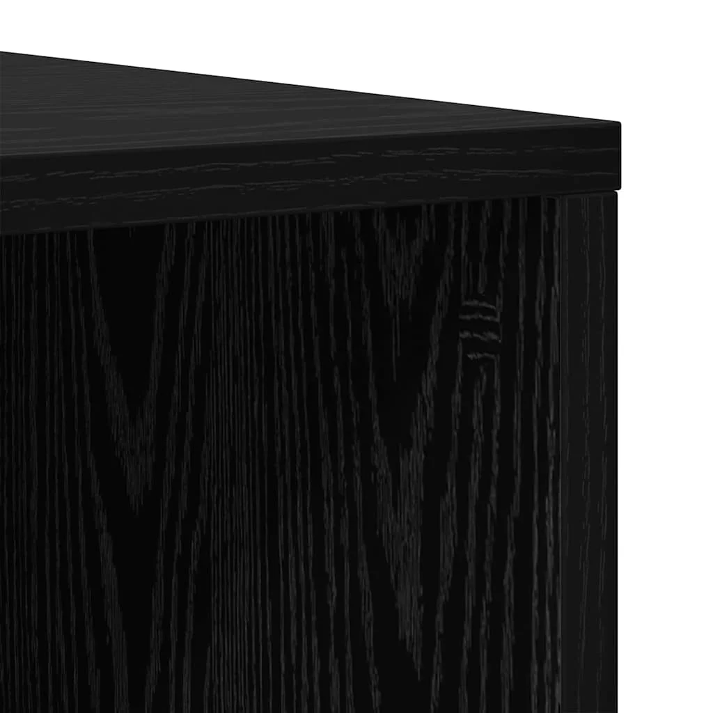 TV skrinka 4 pcs Čierny dub 37 x 35 x 107,5 cm