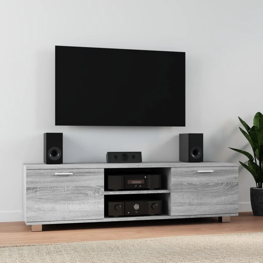 TV skrinka sivý dub sonoma 140x40,5x35 cm spracované drevo